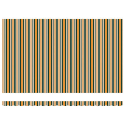vidaXL Einziehbare Markise Grün und Gelb 500x300 cm Stoff