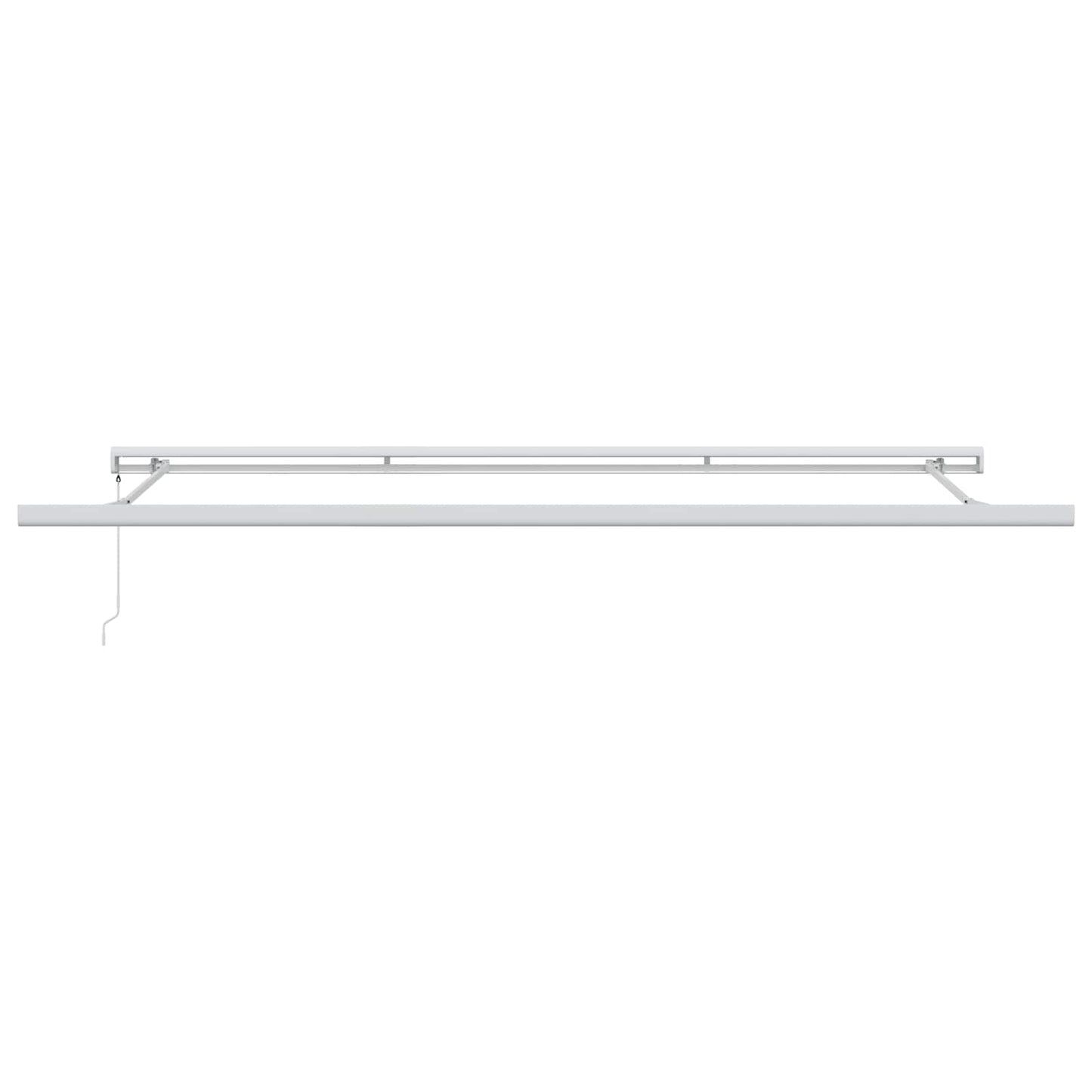 vidaXL Auvent rétractable Vert et blanc 500 x 300 cm Tissu et métal