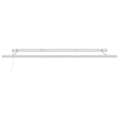 vidaXL Auvent rétractable Vert et blanc 500 x 300 cm Tissu et métal