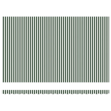 vidaXL Auvent rétractable vert et blanc 500 × 300 cm tissu, métal