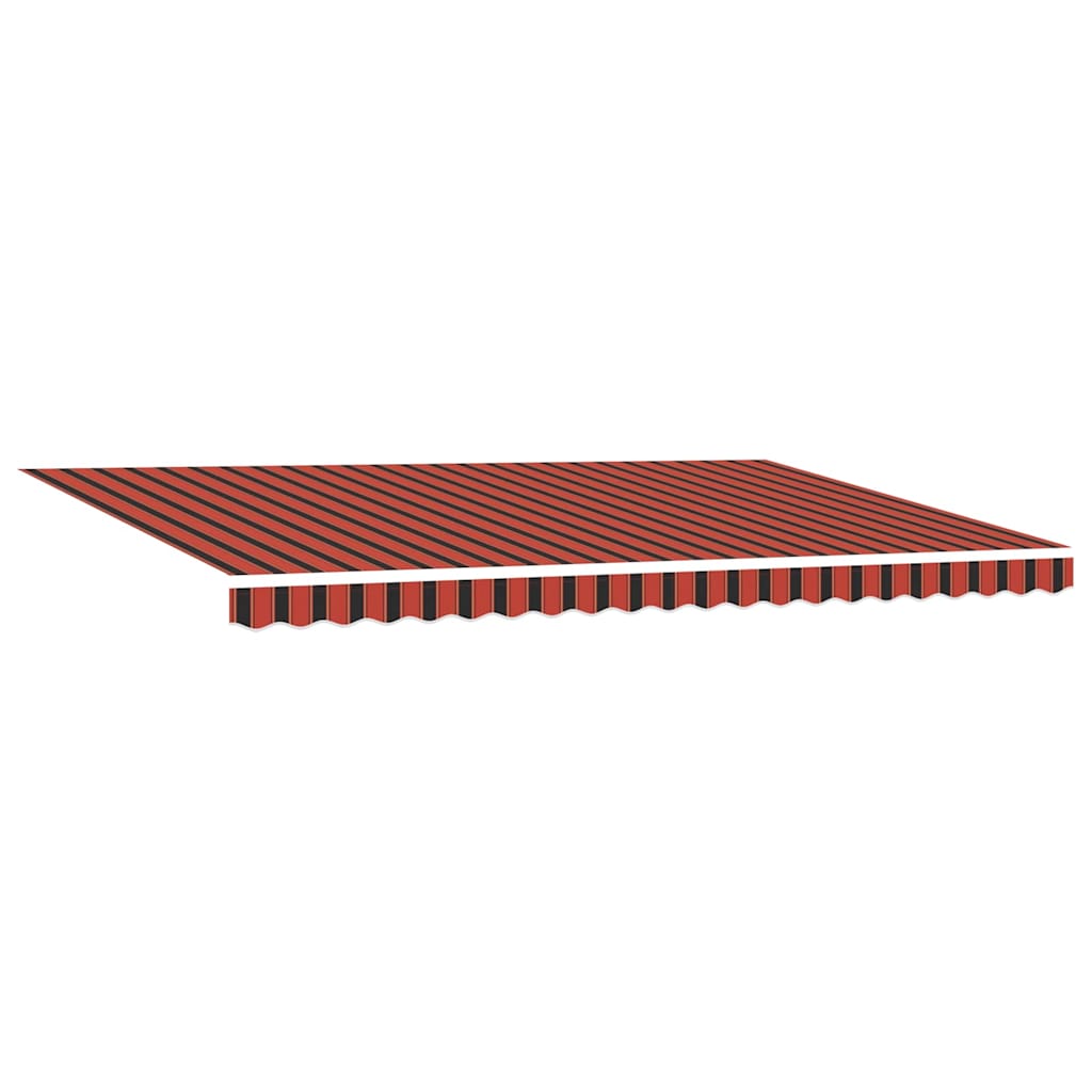 vidaXL Einziehbare Markise Orange und Braun 500 x 350 cm