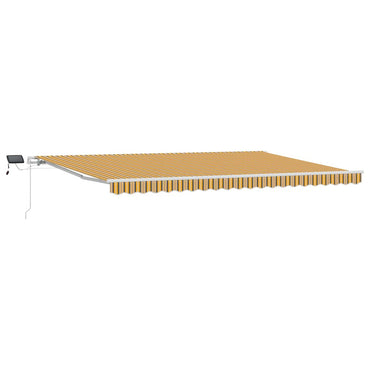 vidaXL Einziehbare Markise Mehrfarbig 500 x 350 cm Stoff und Stahl