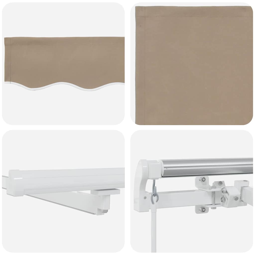 vidaXL Store banne rétractable avec tissu 500 x 350 cm