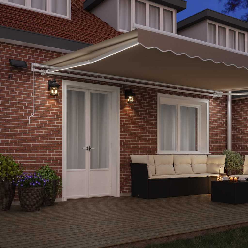 vidaXL Store banne rétractable avec tissu 500 x 350 cm