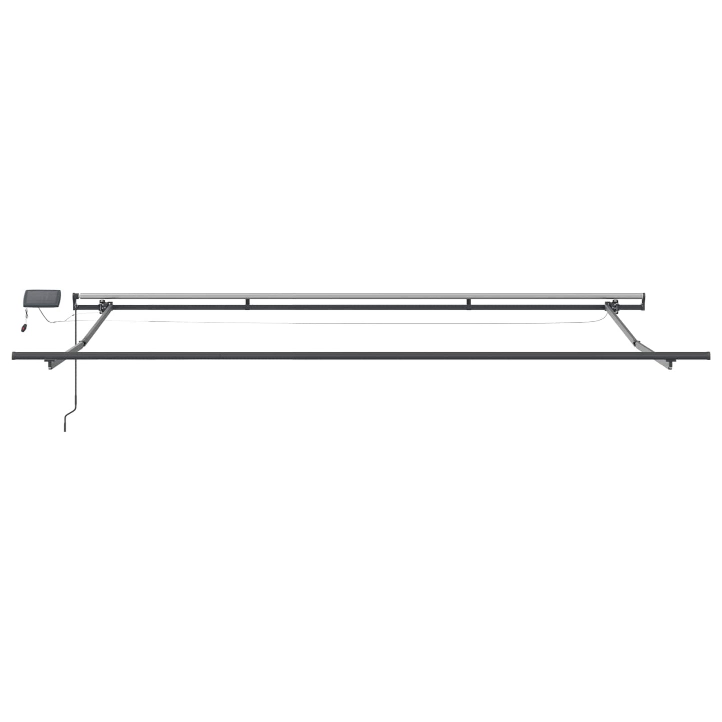 vidaXL Einziehbare Markise Weiß 500 x 350 cm Stoff