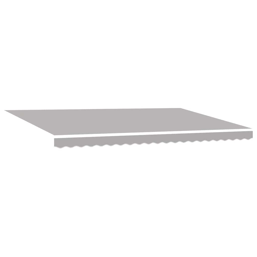vidaXL Einziehbare Markise Hellgrau 500 x 300 cm Polyester und Metall