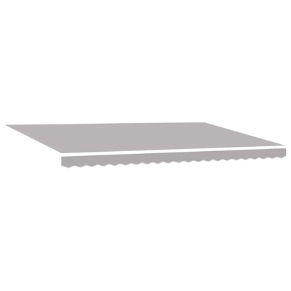 vidaXL Einziehbare Markise Hellgrau 500 x 350 cm Stoff und Metall