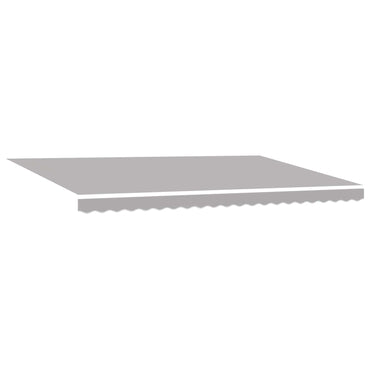 vidaXL Helle graue Markise Hellgrau 500 x 350 cm Stoff