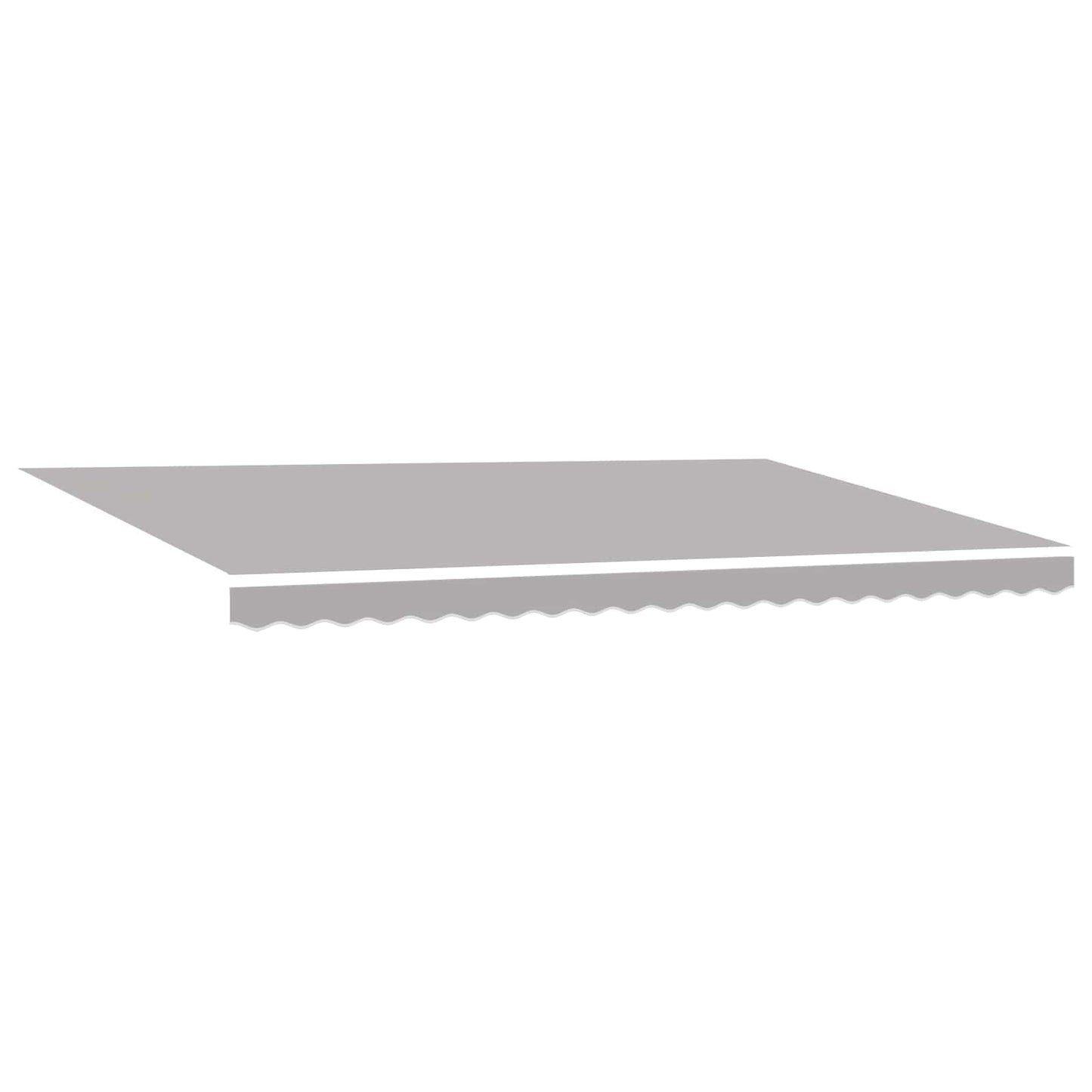 vidaXL Einziehbare Markise mit Hellgrau 500 x 350 cm Stoff