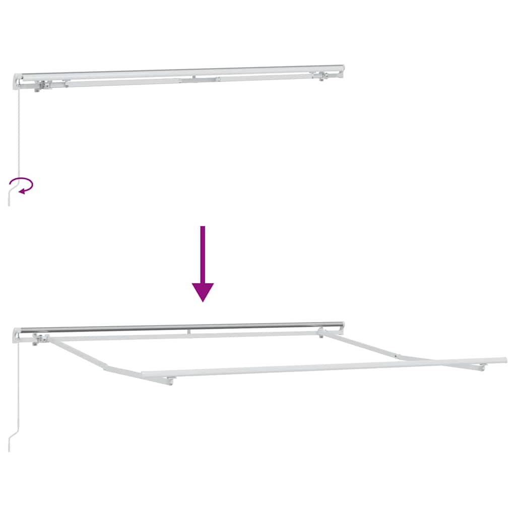 Einziehbare Markise Orange und Braun 600 x 300 cm