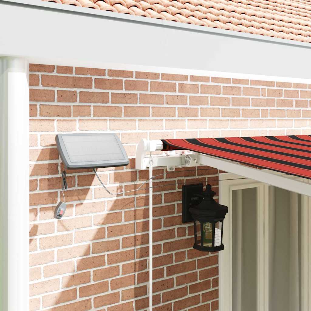 vidaXL Einziehbare Markise Orange und Braun 600 x 300 cm