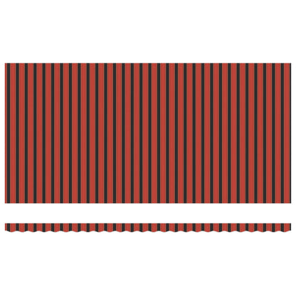 vidaXL Einziehbare Markise Orange und Braun 600 x 300 cm
