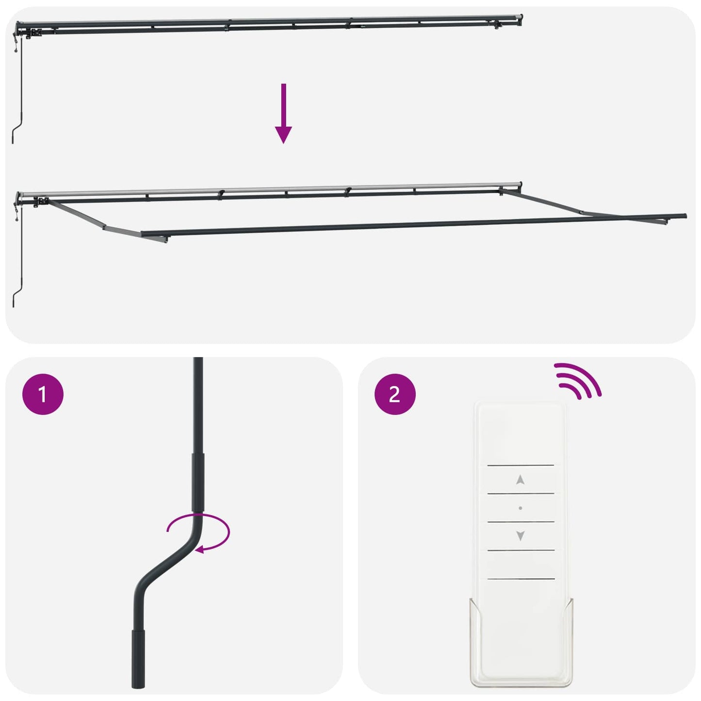 Einziehbare Markise Orange und Braun 600 x 300 cm