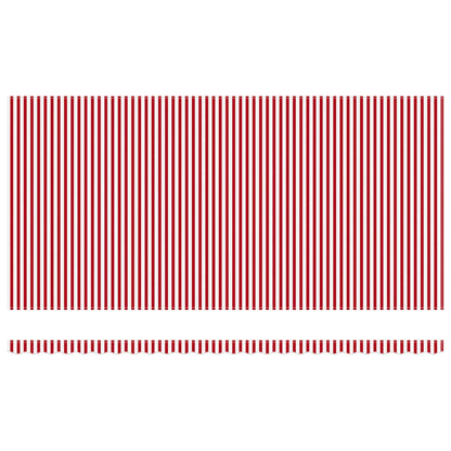 vidaXL Store banne rétractable rouge et blanc 600 x 300 cm