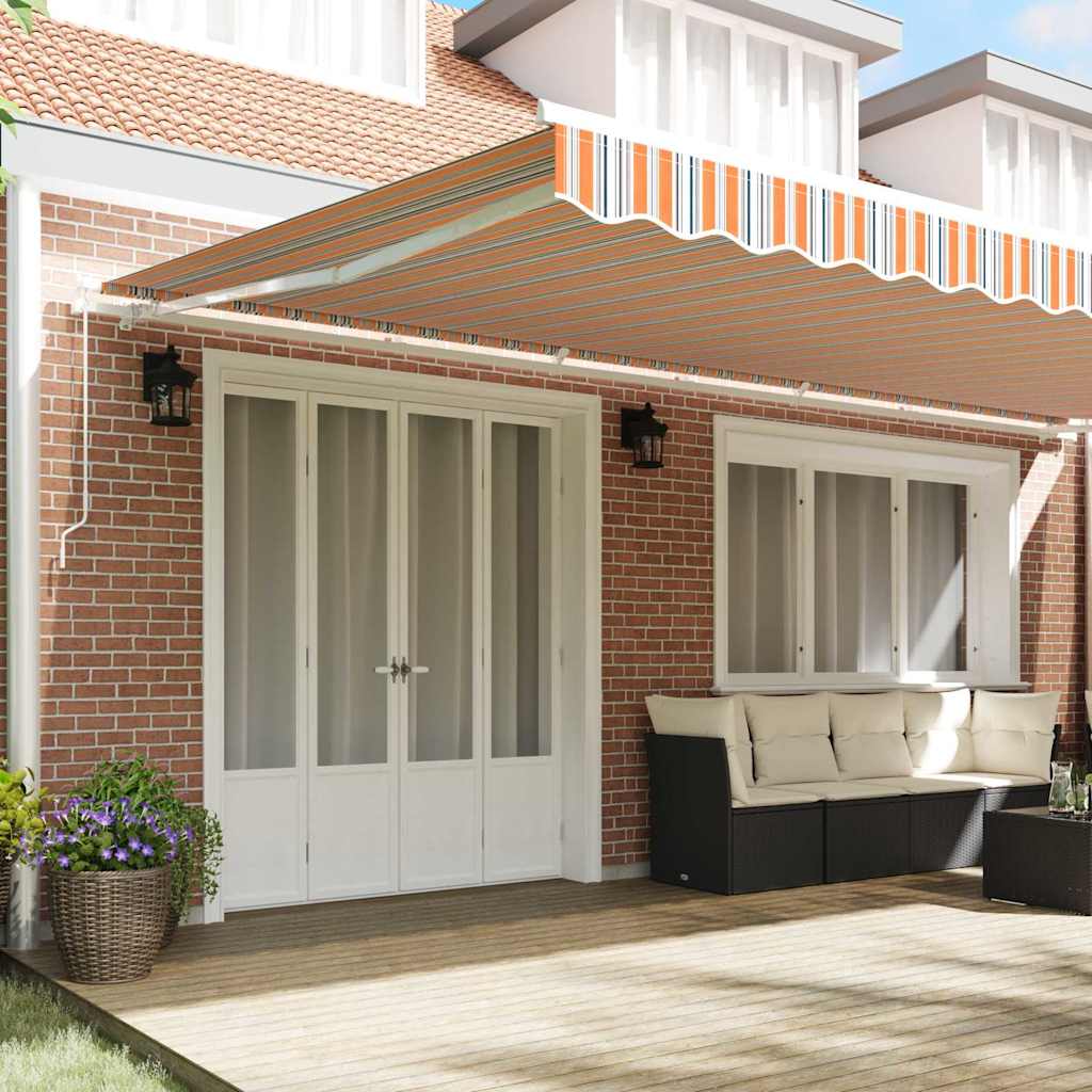 vidaXL Auvent rétractable multicolore 600 x 300 cm