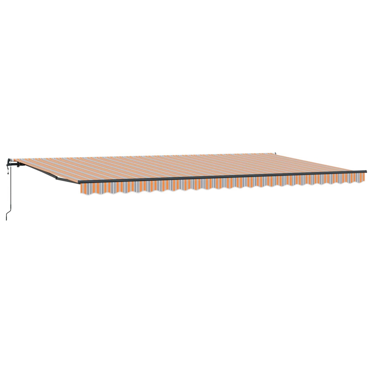 vidaXL Einziehbare Markise Mehrfarbig 600 x 300 cm Stoff und Aluminium