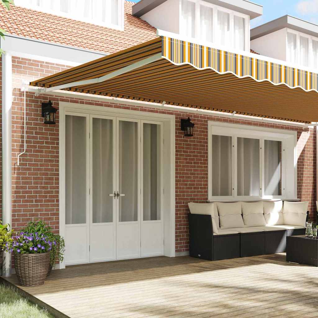vidaXL Auvent rétractable multicolore 600 x 300 cm