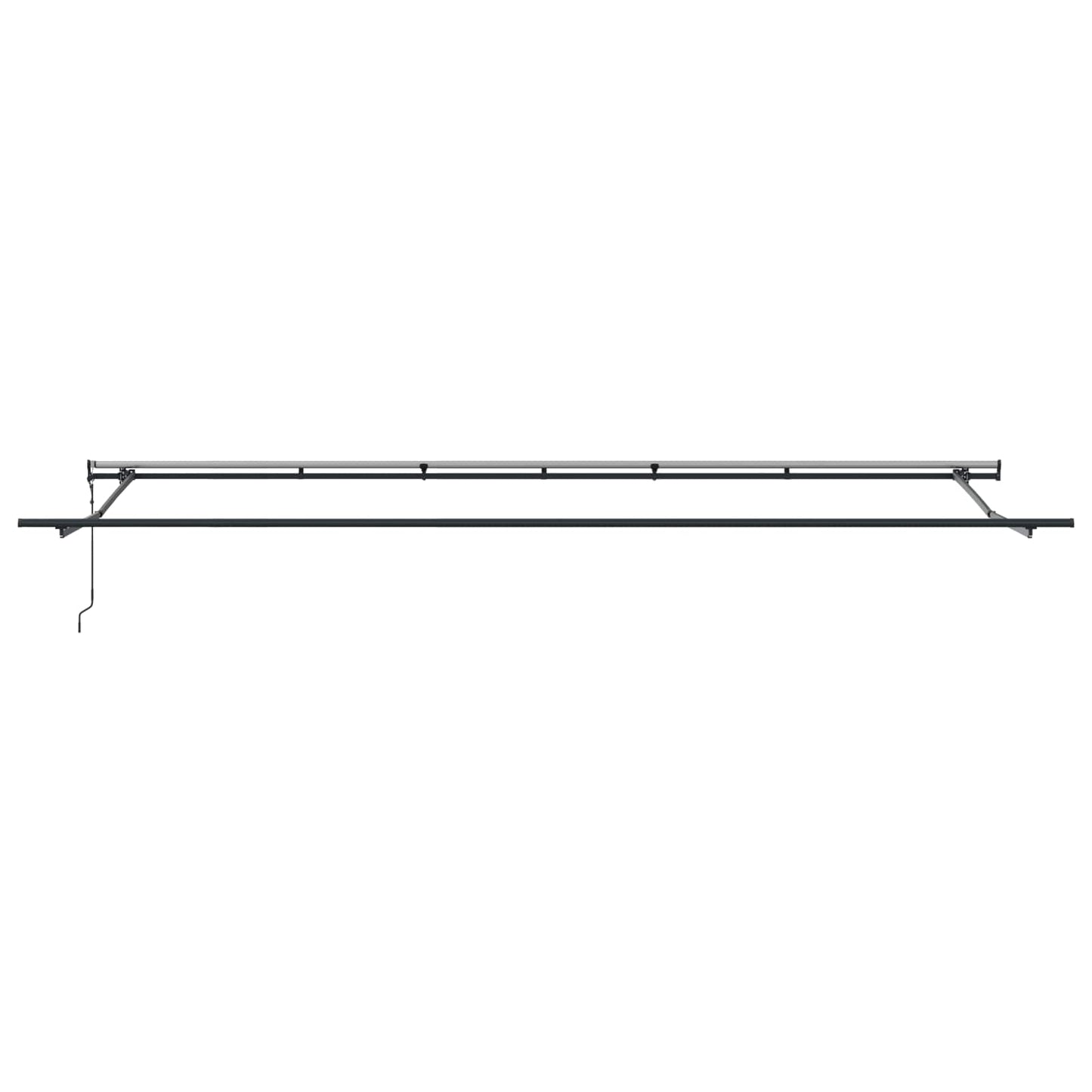 vidaXL Einziehbare Markise Mehrfarbig 600 x 300 cm Stoff und Aluminium