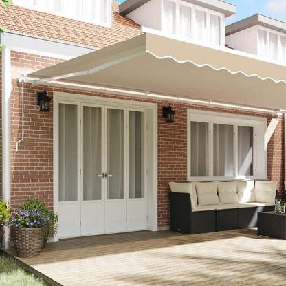 vidaXL Einziehbare Markise 600 x 300 cm Beige