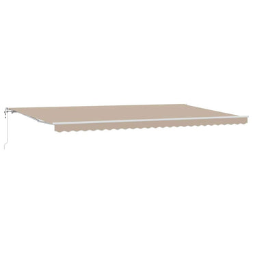 vidaXL Einziehbare Markise 600 x 300 cm Beige