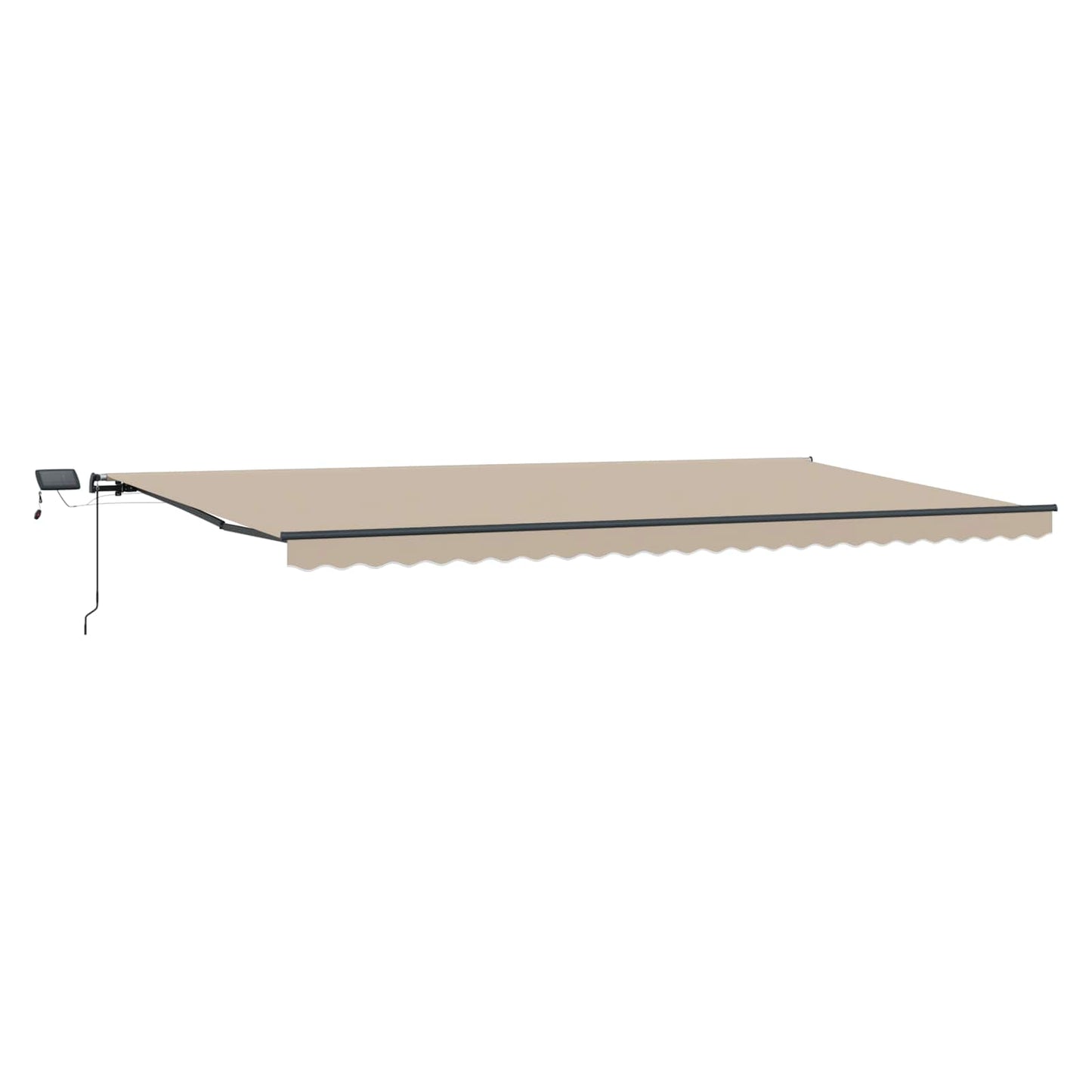 vidaXL Einziehbare Markise Beige 600 × 300 cm Stoff
