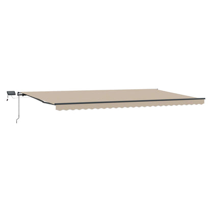 vidaXL Einziehbare Markise Beige 600 × 300 cm Stoff