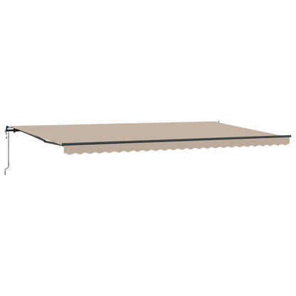 vidaXL Einziehbare Markise Beige 600 x 300 cm Stoff