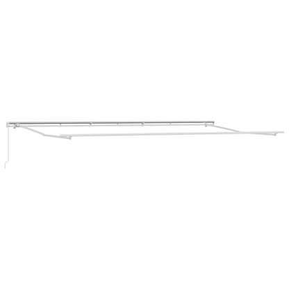 vidaXL Einziehbare Markise Hellgrau 600 x 300 cm Polyester und Metall