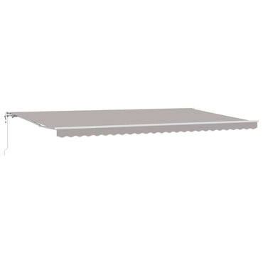vidaXL Einziehbare Markise 600 x 300 cm Hellgrau