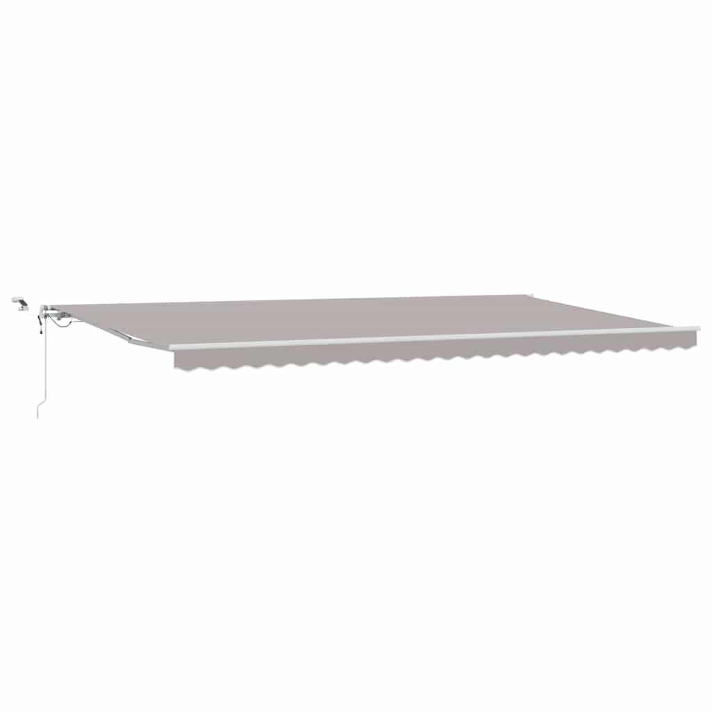 vidaXL Einziehbare Markise Hellgrau 600 x 300 cm Stoff und Metall