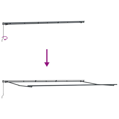 vidaXL Markise hellgrau Hellgrau 600 x 300 cm Stoff