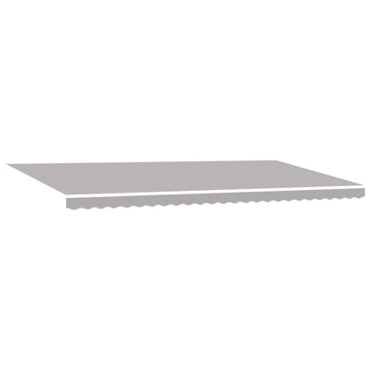 vidaXL Einziehbare Markise Hellgrau 600 x 300 cm Stoff