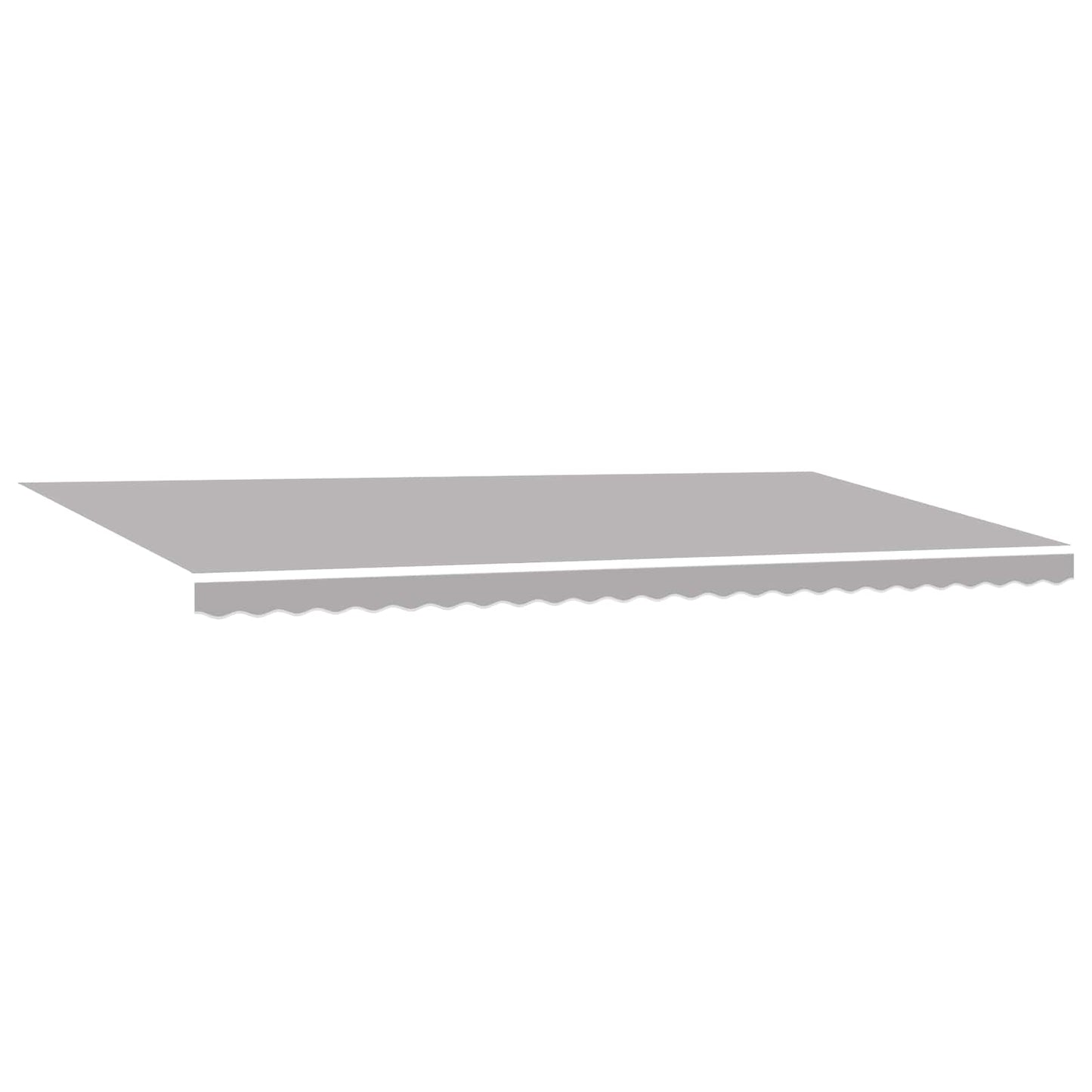 vidaXL Einziehbare Markise mit Hellgrau 600 x 300 cm Stoff