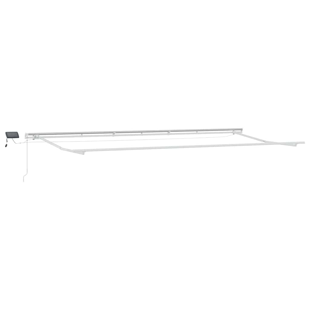 vidaXL Einziehbare Markise Grün und Gelb 600 x 300 cm Stoff und Stahl