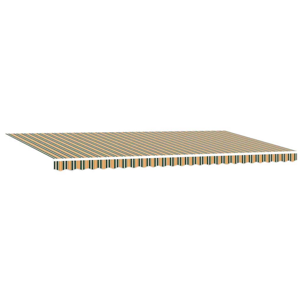 vidaXL Einziehbare Markise Grün und Gelb 600 x 300 cm Stoff