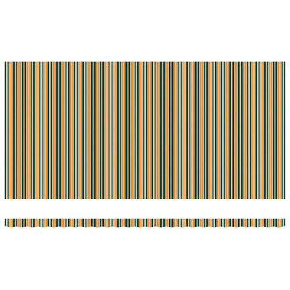 vidaXL Einziehbare Markise Grün und Gelb 600 x 300 cm Stoff