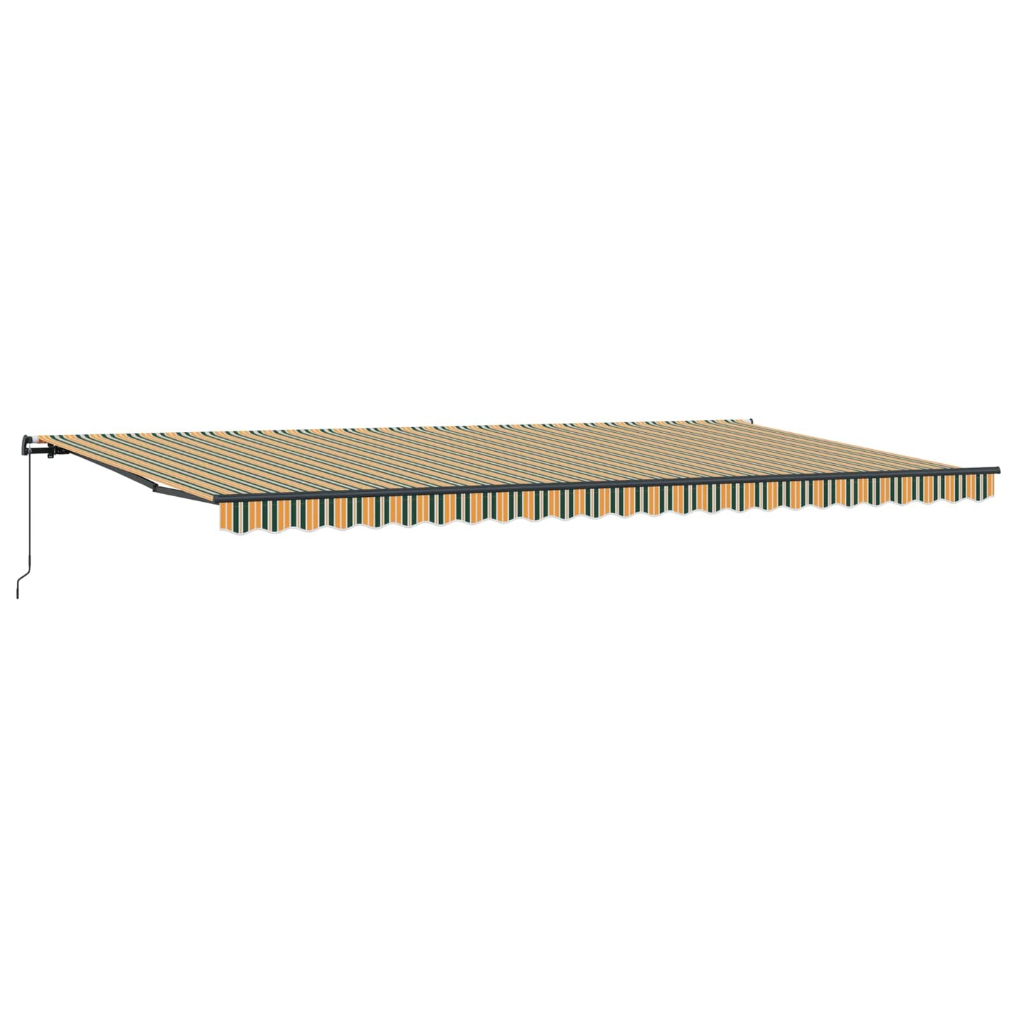 vidaXL Einziehbare Markise Grün und Gelb 600 x 300 cm