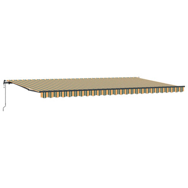 vidaXL Einziehbare Markise Grün und Gelb 600 x 300 cm