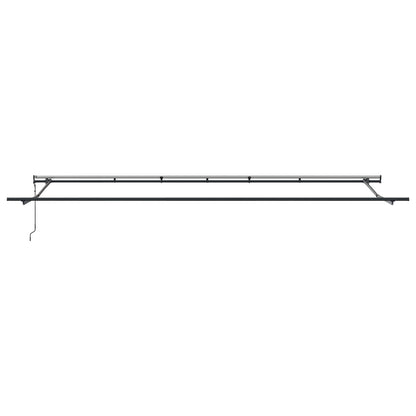 vidaXL Einziehbare Markise Grün und Weiß 600 x 300 cm Stoff
