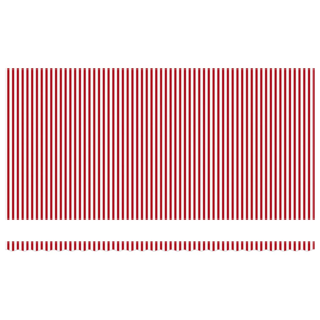 vidaXL Einziehbare Markise Rot und Weiß 600 x 350 cm Stoff und Stahl