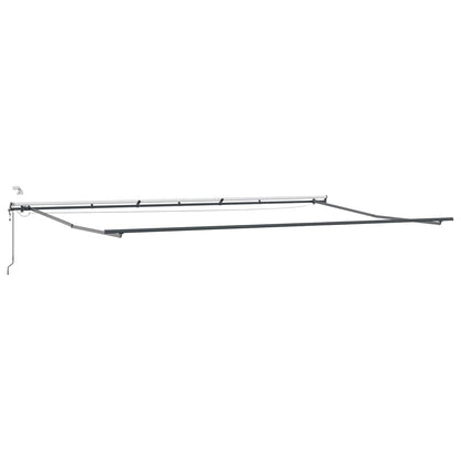 vidaXL Markisenstoff mit Rot und Weiß 600 x 350 cm Polyester