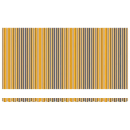 Einziehbare Markise Mehrfarbig 600 x 350 cm Polyester und Stahl