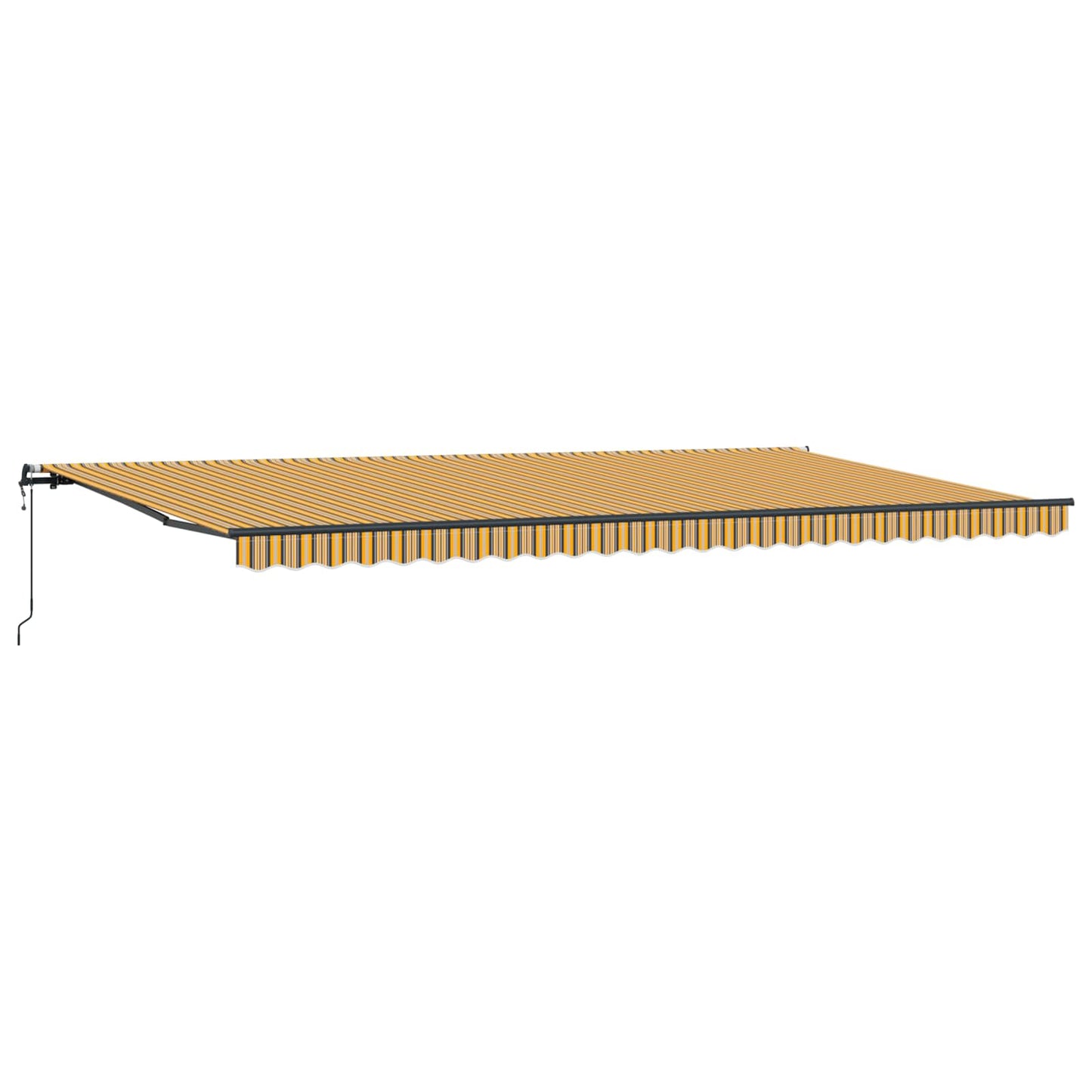 vidaXL Einziehbare Markise Mehrfarbig 600 x 350 cm Stoff und Aluminium