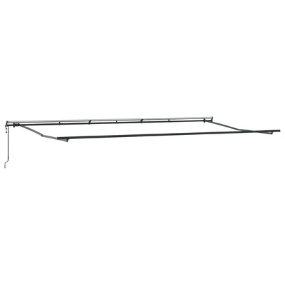 vidaXL Einziehbare Markise Mehrfarbig 600 x 350 cm Stoff und Aluminium