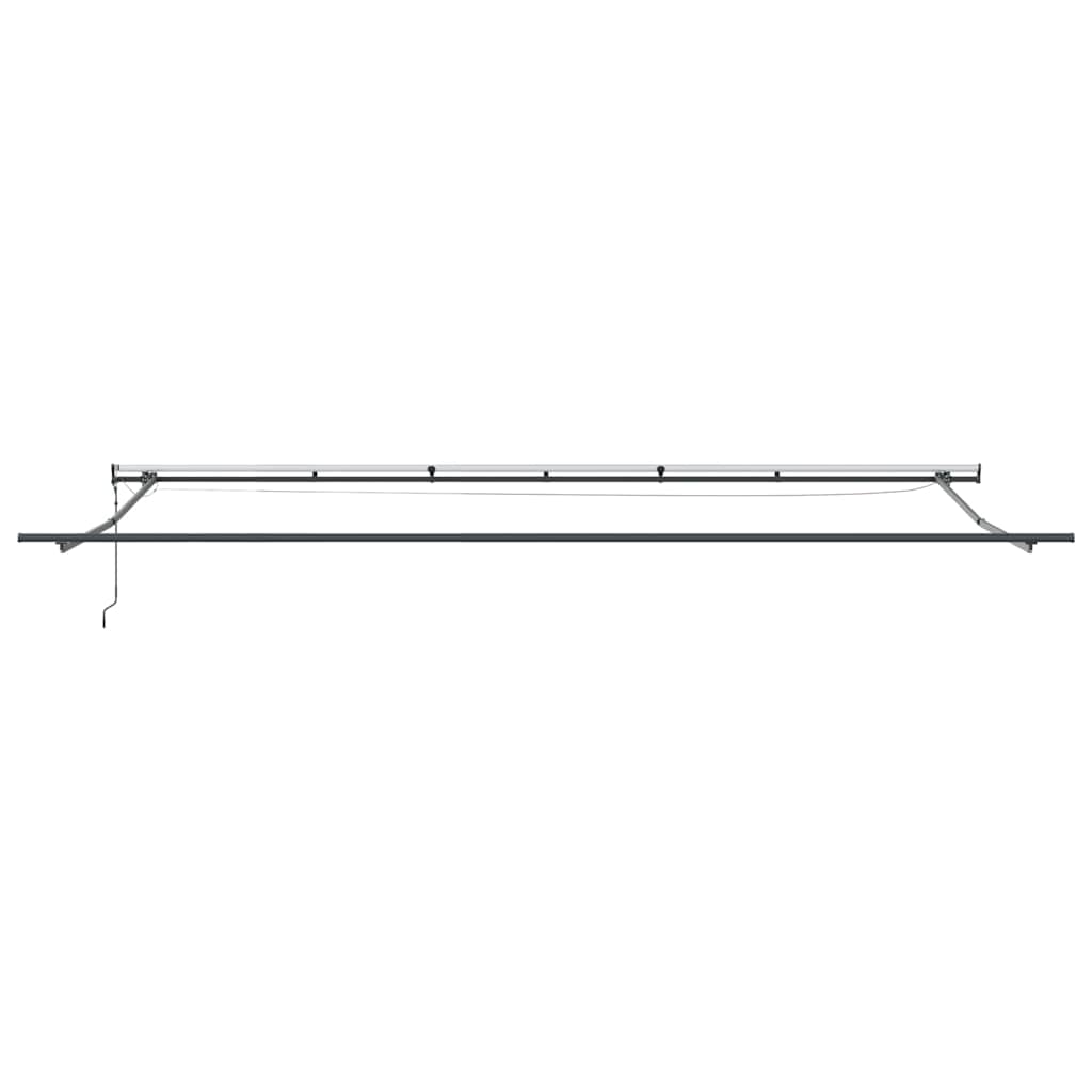 vidaXL Einziehbare Markise mit Mehrfarbig 600 x 350 cm Stoff