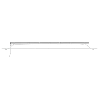 vidaXL Auvent rétractable beige 600 x 350 cm en tissu et métal