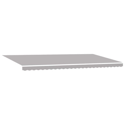 vidaXL Einziehbare Markise Hellgrau 600 x 350 cm Polyester und Metall
