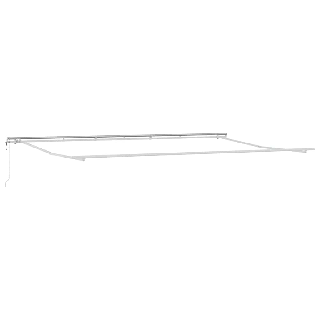 vidaXL Einziehbare Markise 600 x 350 cm Hellgrau