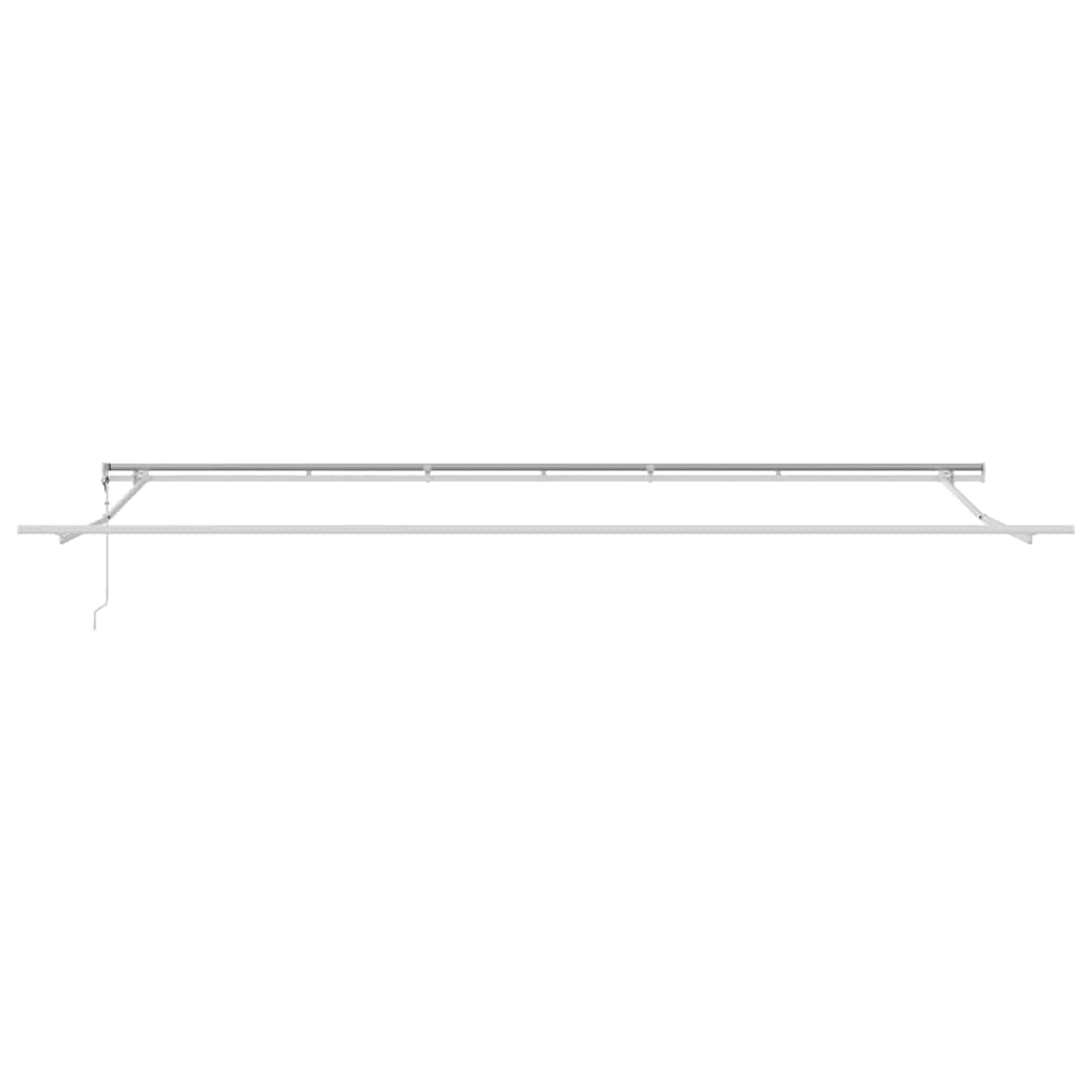 vidaXL Einziehbare Markise 600 x 350 cm Hellgrau