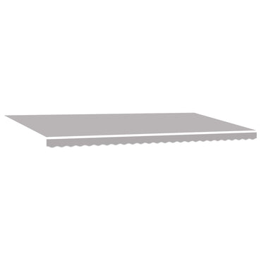 vidaXL Einziehbare Markise Hellgrau 600 x 350 cm Stoff